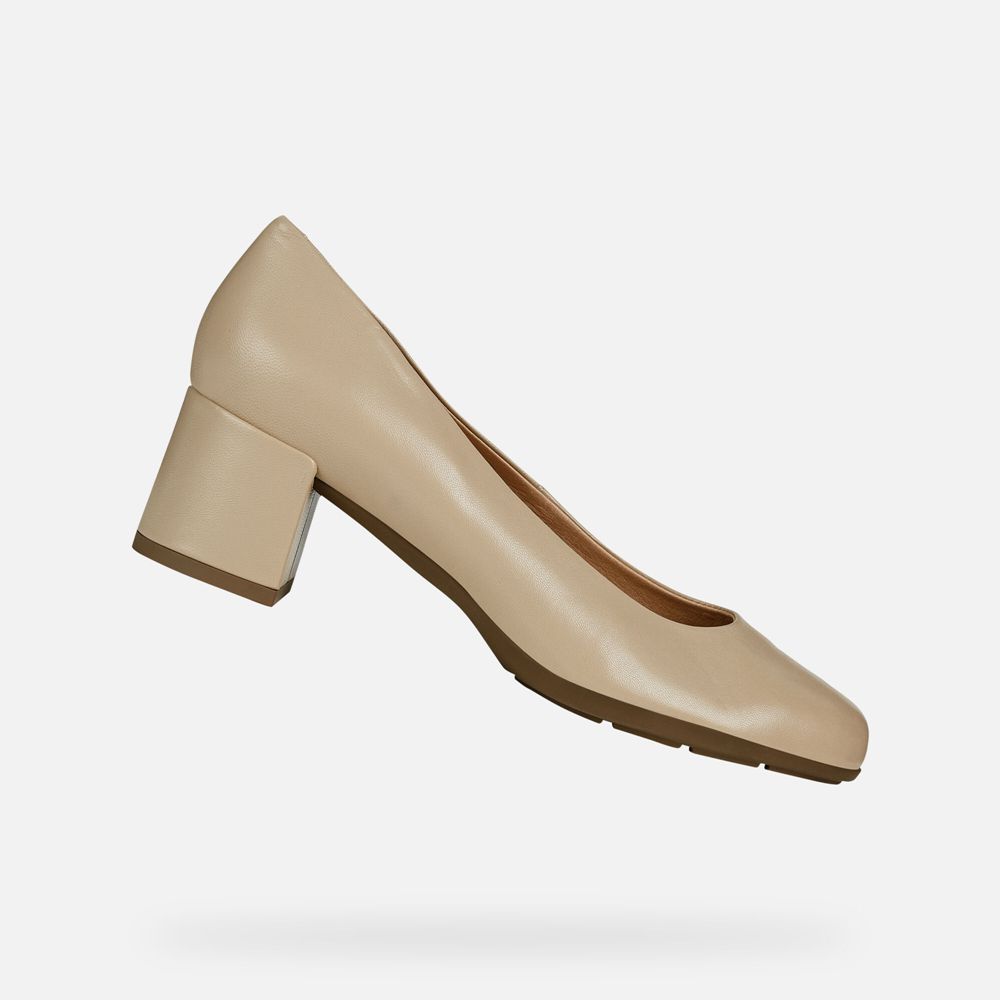 Geox Bayan Stiletto Ayakkabı Bej Rengi - Annya - FIC-901538